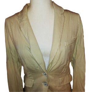 Anthropologie Allihop Stripe Blazer S